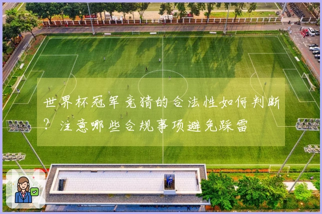 世界杯冠军竞猜的合法性如何判断？注意哪些合规事项避免踩雷